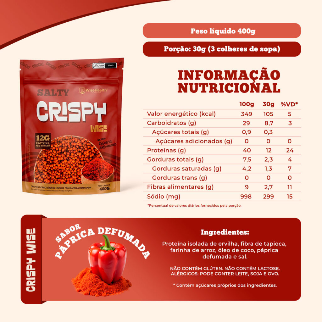 Crispy Wise Vegan Páprica Defumada