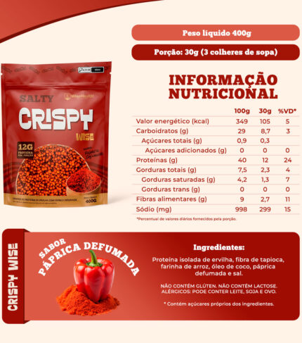 Crispy Wise Vegan Páprica Defumada