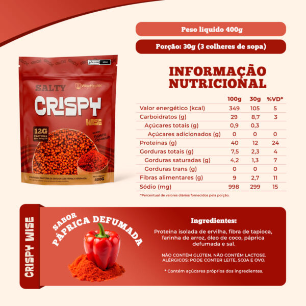 Crispy Wise Vegan Páprica Defumada